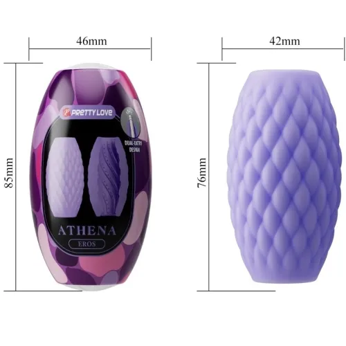 Athena Eros Silicone Masturbator Purple – Pretty Love
