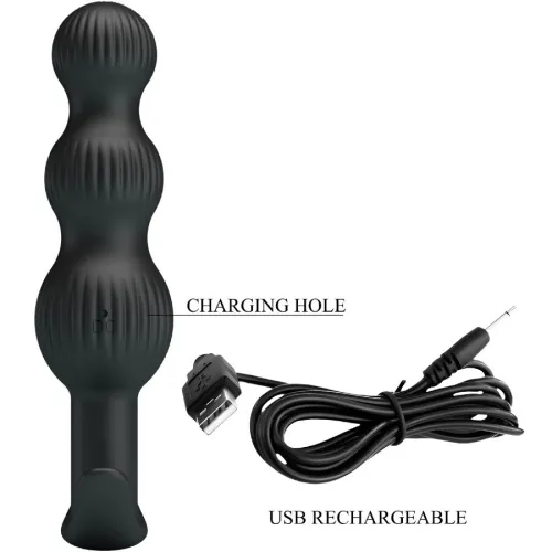 Sidney Anal Vibrator 10 Modes Black | Pretty Love