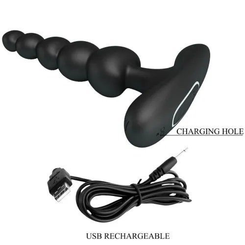 Sidney Anal Vibrator 10 Modes Black | Pretty Love