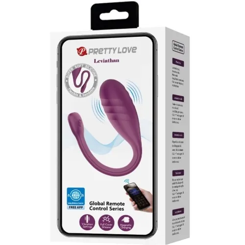 Leviathan App-Controlled Vibrator Purple | Pretty Love