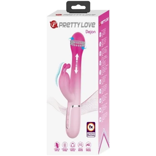 Dejon 3 In 1 Multifunktions-Rabbit-Vibrator Rosa | Pretty Love