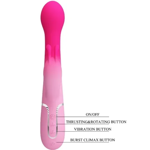 Dejon 3 In 1 Multifunktions-Rabbit-Vibrator Rosa | Pretty Love