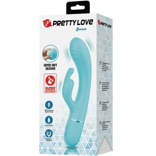 Scocco Vibrator Rabbit Turquoise | Pretty Love