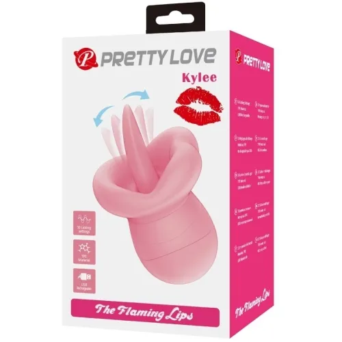 Kylee Tongue-Clitoral Stimulator 10 Modes Nude Pink | Pretty Love