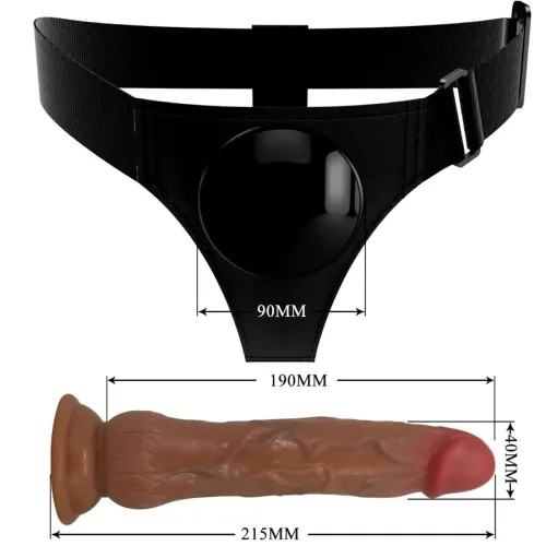 Kyton Universal Harness With Squirting Dildo 19cm Brown – Pretty Love
