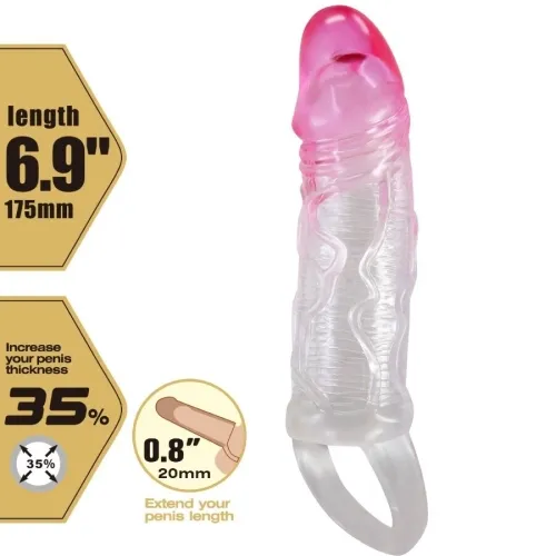 Odes Realistic 2cm Penis Decoy Sleeve Pink – Pretty Love
