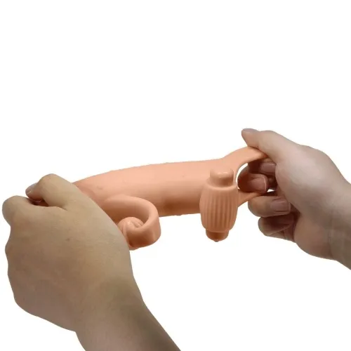 Vibrating Penis Sleeve Natural – Romance