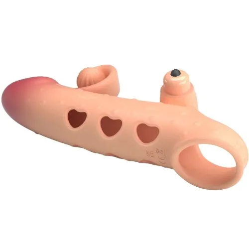 Vibrating Penis Sleeve Natural – Romance