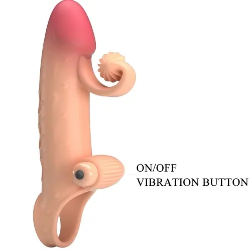 Vibrating Penis Sleeve Natural – Romance