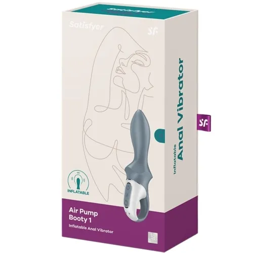 Air Pump Booty 1 Anal Inflatable Vibrator Gray – Satisfyer
