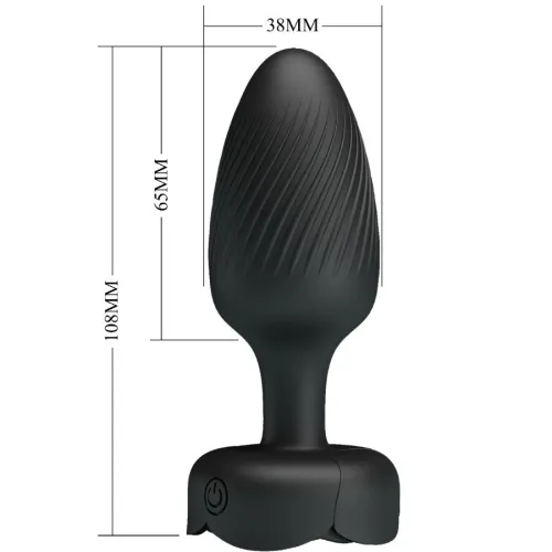 Varian Anal Plug with LED Light Black 10.8cm – Pretty Love