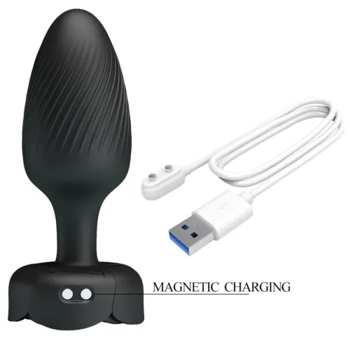 Varian Anal Plug with LED Light Black 10.8cm – Pretty Love