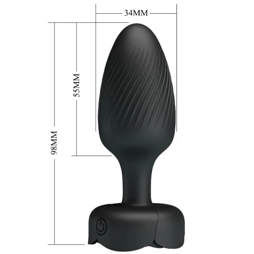 Osborn Anal Plug Mit Led Licht Schwarz 9.8cm – Pretty Love