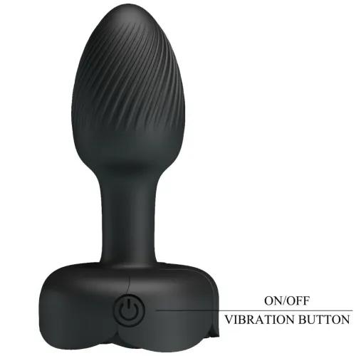 Olman Anal Plug with LED Light Black 8.8cm – Pretty Love