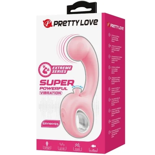 Erynnyes G-Spot Vibrator + Clit Stimu 10 Modes Pink | Pretty Love