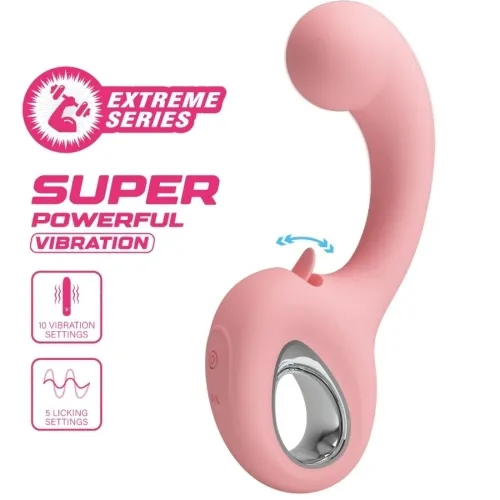 Erynnyes G-Spot Vibrator + Clit Stimu 10 Modes Pink | Pretty Love