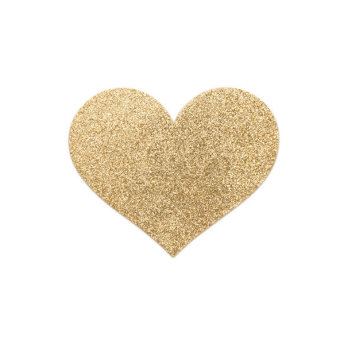 Pezoneras Flash Corazón Oro | Bijoux