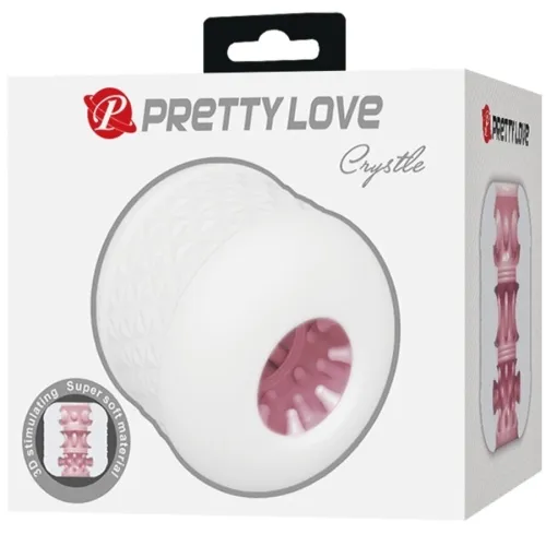 Crystal Male Masturbator White – Pretty Love