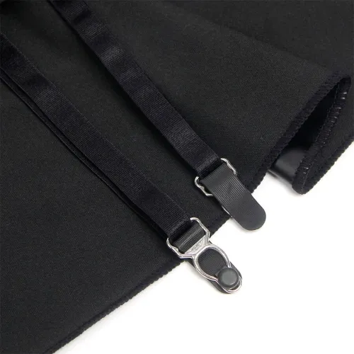 Lederkleid Mit Spitzenreissverschluss Schwarz L/Xl – Subblime