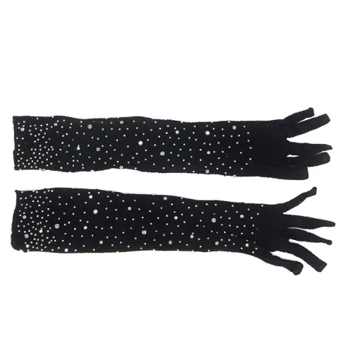 957469shine Transparent Gloves Black S/M – Subblime
