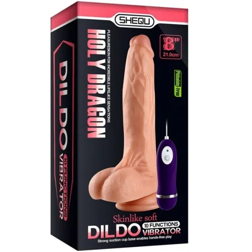 Holy Dragon Vibrator Dildo with Remote Control 20.5cm | Shequ
