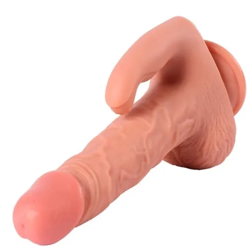 Hayden Dildo and Clitoral Stimulator with Vibration 16cm | Shequ