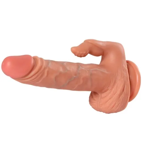Julian Dildo and Clitoral Stimulator with Vibration 16cm | Shequ