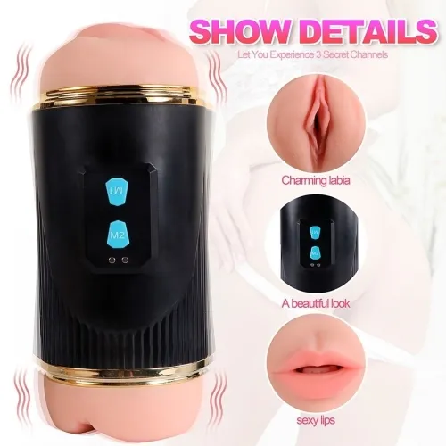Kay Doppelmasturbator Mit Mund- Und Vagina – Shequ