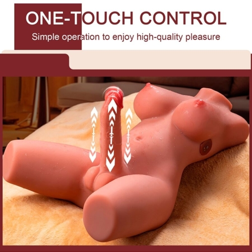 XISE - MIAH LADY BOY WEIBLICHER TORSO MIT DILDO MIT VIBRATION UND STOSS 55 CM