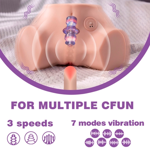 XISE - FENNIE SHAKING REALISTISCHER MULTIPOSITIONS-MASTURBATOR FÜR VAGINA UND ANUS MIT VIBRATION