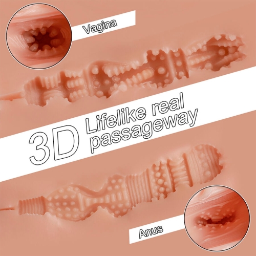 XISE - TRACY VIBRIERENDER REALISTISCHER MULTIPOSITIONS-MASTURBATOR FÜR VAGINA UND ANUS