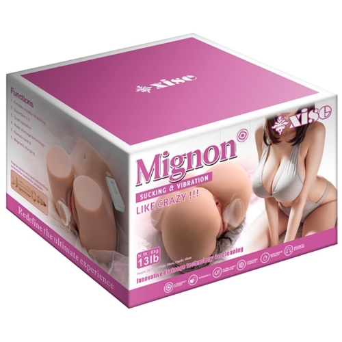 XISE - MIGNON SUCKING REALISTISCHER VAGINA-MASTURBATOR MIT VIBRATION UND STIMULIERENDEN WELLEN UND FERNBEDIENUNG 6 KG