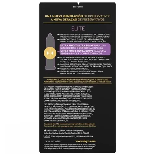 Elite Ultra-Thin Condoms 10 Units – Skyn