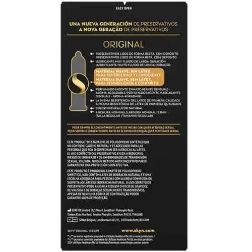 Original Kondom Natürliche Sensation 10 Einheiten – Skyn