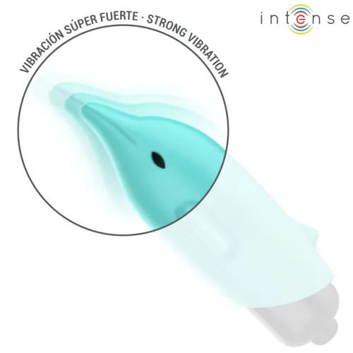 Echo Vibrating Bullet Dolphin Blue 8 x 4.7cm – Intense