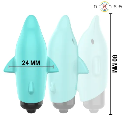 Echo Vibrating Bullet Dolphin Blue 8 x 4.7cm – Intense