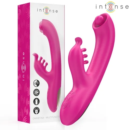 Christina Multifunctional Rabbit Vibrator 22.5cm Pink | Intense