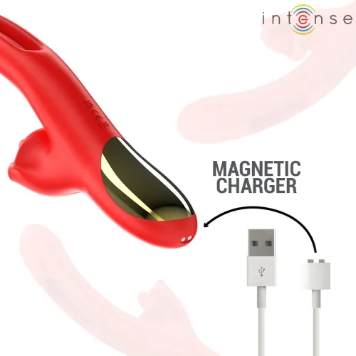 Jessica Multifunktionsvibrator Klitorisstimulation 24.8cm Rot | Intense