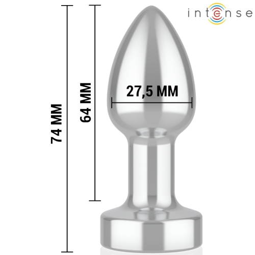 INTENSE - ANAL PLUG 10 VIBRATIONEN METALL MIT FERNBEDIENUNG S