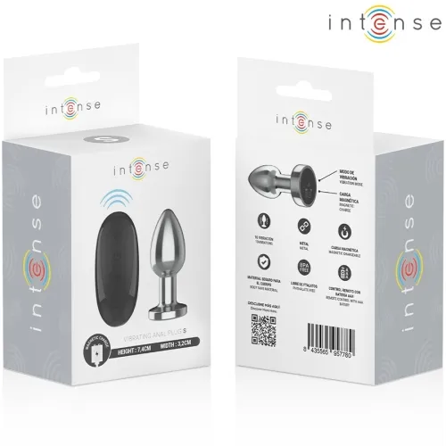 Anal Plug 10 Modi Metall Mit Fernbedienung S – Intense