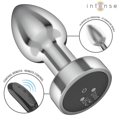 INTENSE - ANAL PLUG 10 VIBRATIONEN METALL MIT FERNBEDIENUNG S