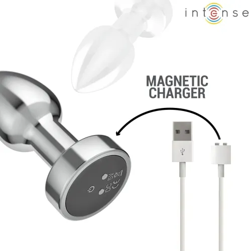 Anal Plug 10 Modi Metall Mit Fernbedienung S – Intense