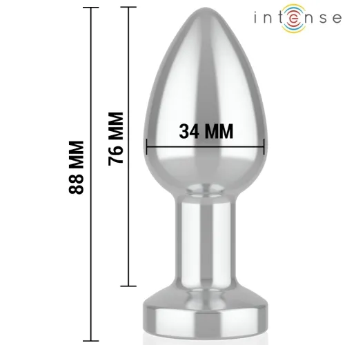 Anal Plug 10 Modi Metall Mit Fernbedienung M – Intense