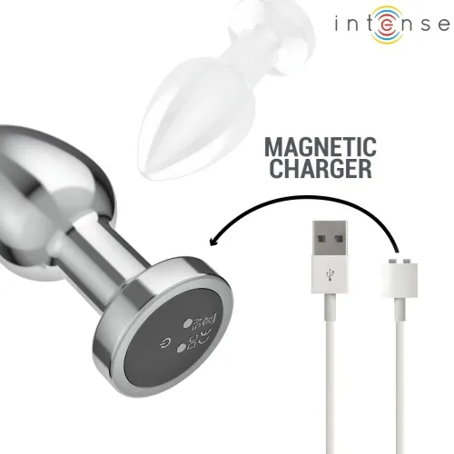 Anal Plug 10 Modi Metall Mit Fernbedienung M – Intense