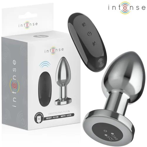 Anal Plug 10 Modes Metal With Remote Control L – Intense