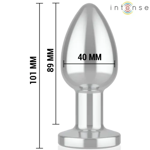 Anal Plug 10 Modes Metal With Remote Control L – Intense