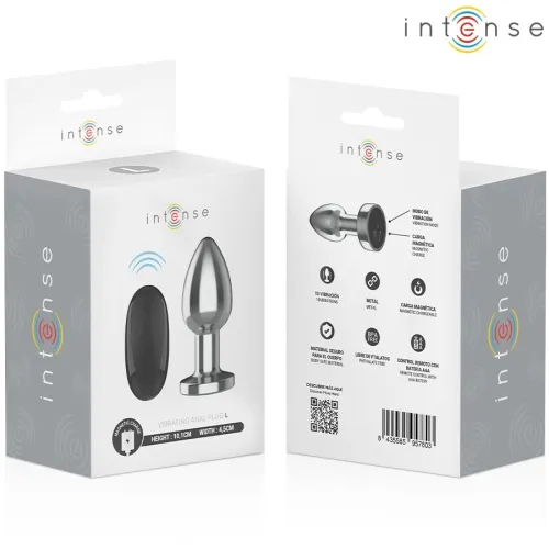 Anal Plug 10 Modes Metal With Remote Control L – Intense