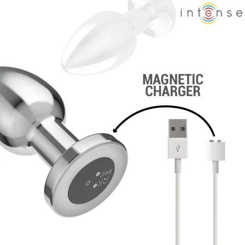 Anal Plug 10 Modes Metal With Remote Control L – Intense