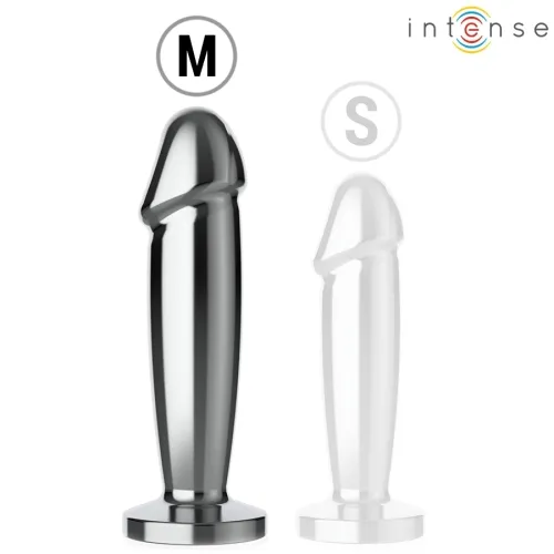 Anal Plug 10 Modes Metal Dildo with Remote Control M – Intense