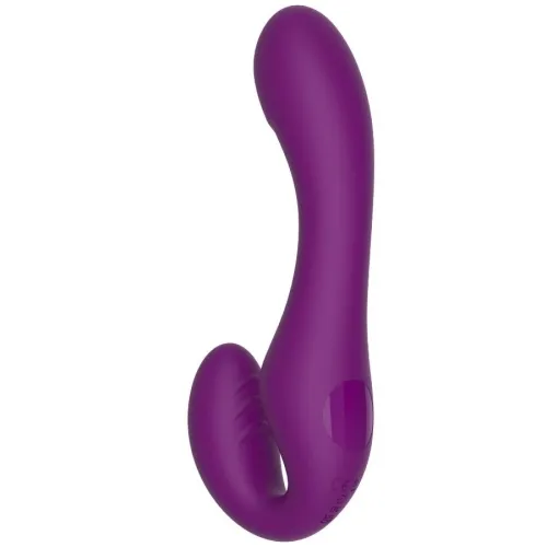Xocoon - 2 In 1 Strapless Strap-On Vibrator Purple
